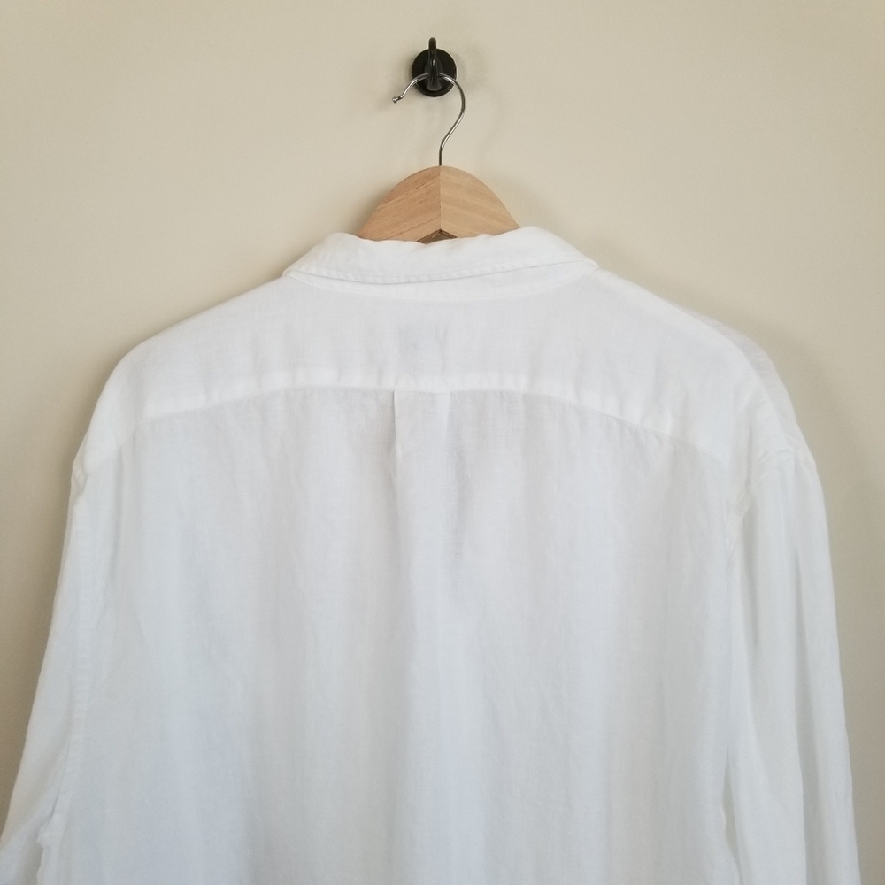J Crew Baird McNutt Irish Linen Long Sleeve Shirt XXLT - Picture 5 of 8